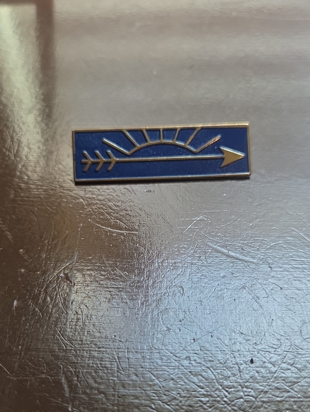 Boy Scouts Cub Scout Blue Enamel Arrow Pin